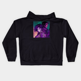 Purple Melee - Vintage Poster | Sci-Fi Kids Hoodie